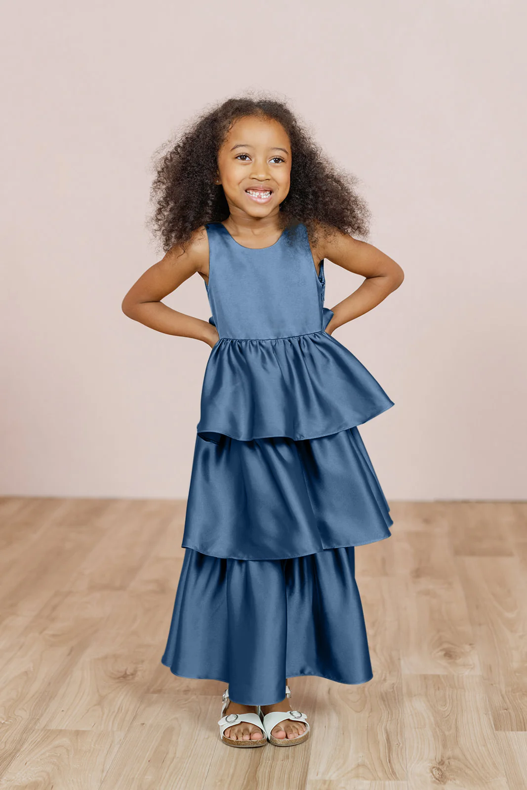 Kids Georgia Satin Dress | Made To Order - Image 22