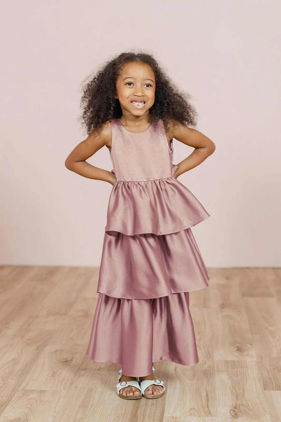 Kids Georgia Satin Dress | Made To Order - Image 23