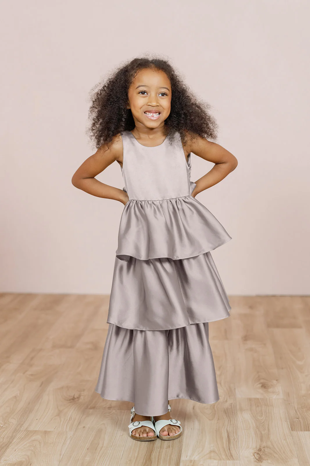 Kids Georgia Satin Dress | Made To Order - Image 27