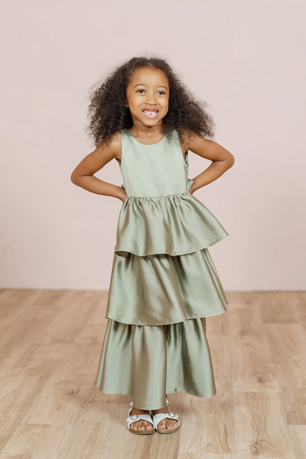 Kids Georgia Satin Dress | Made To Order - Image 30
