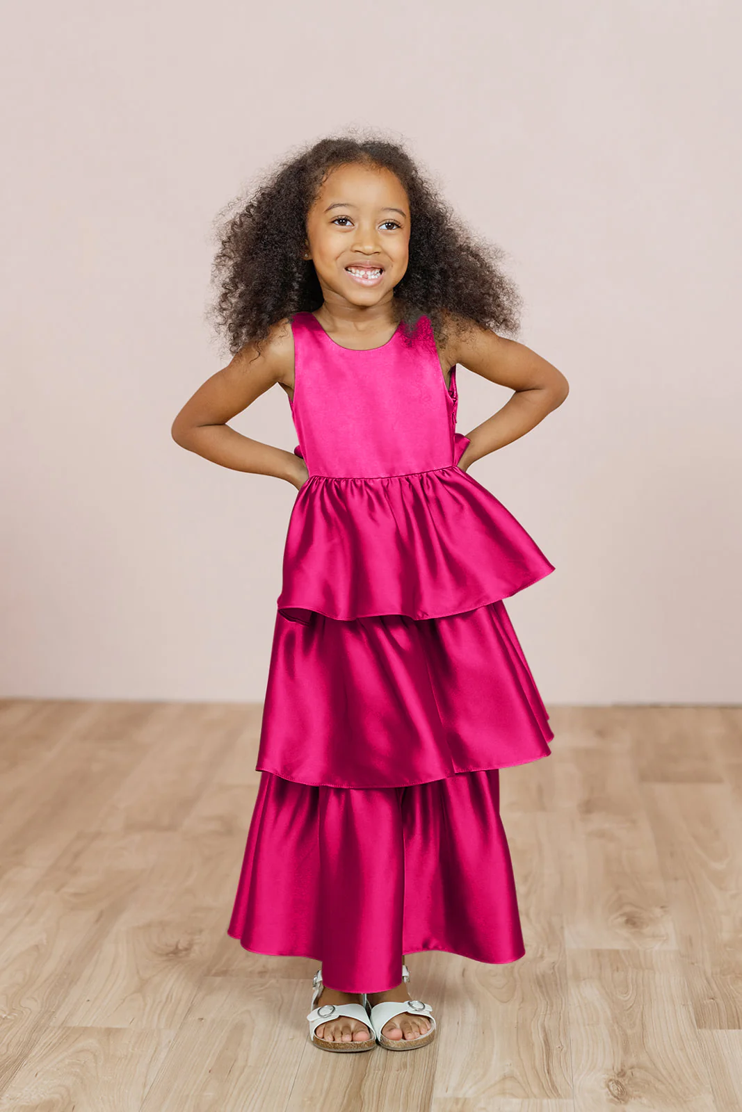 Kids Georgia Satin Dress | Made To Order - Image 36