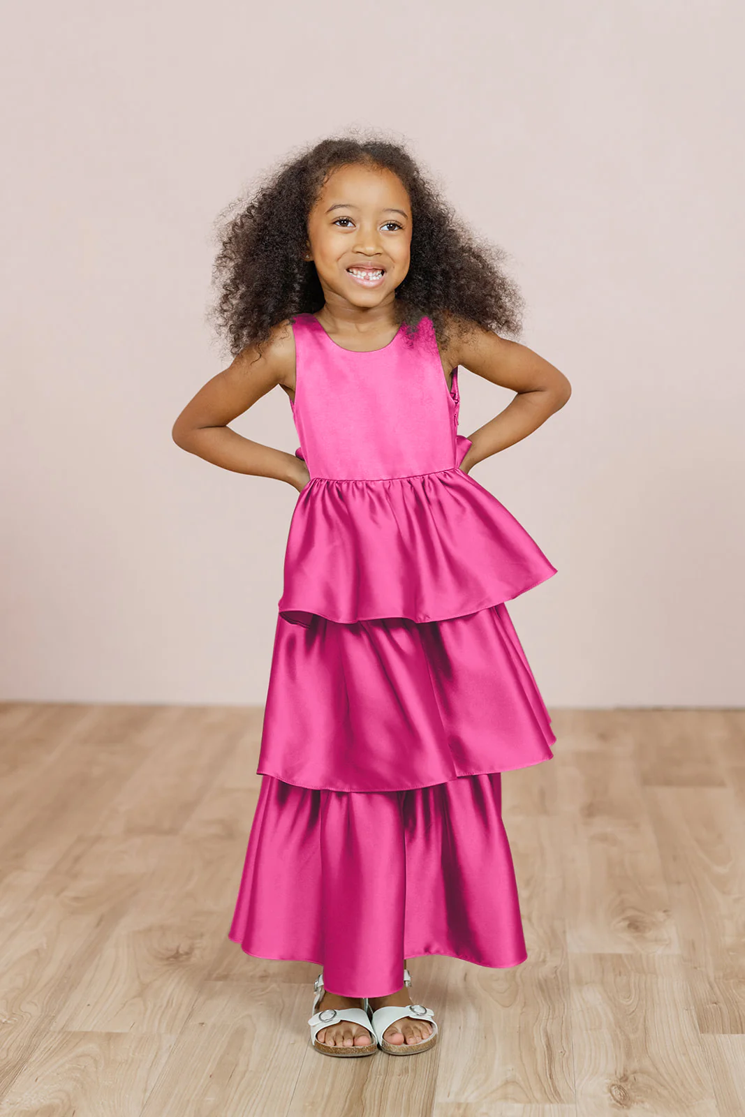 Kids Georgia Satin Dress | Made To Order - Image 37