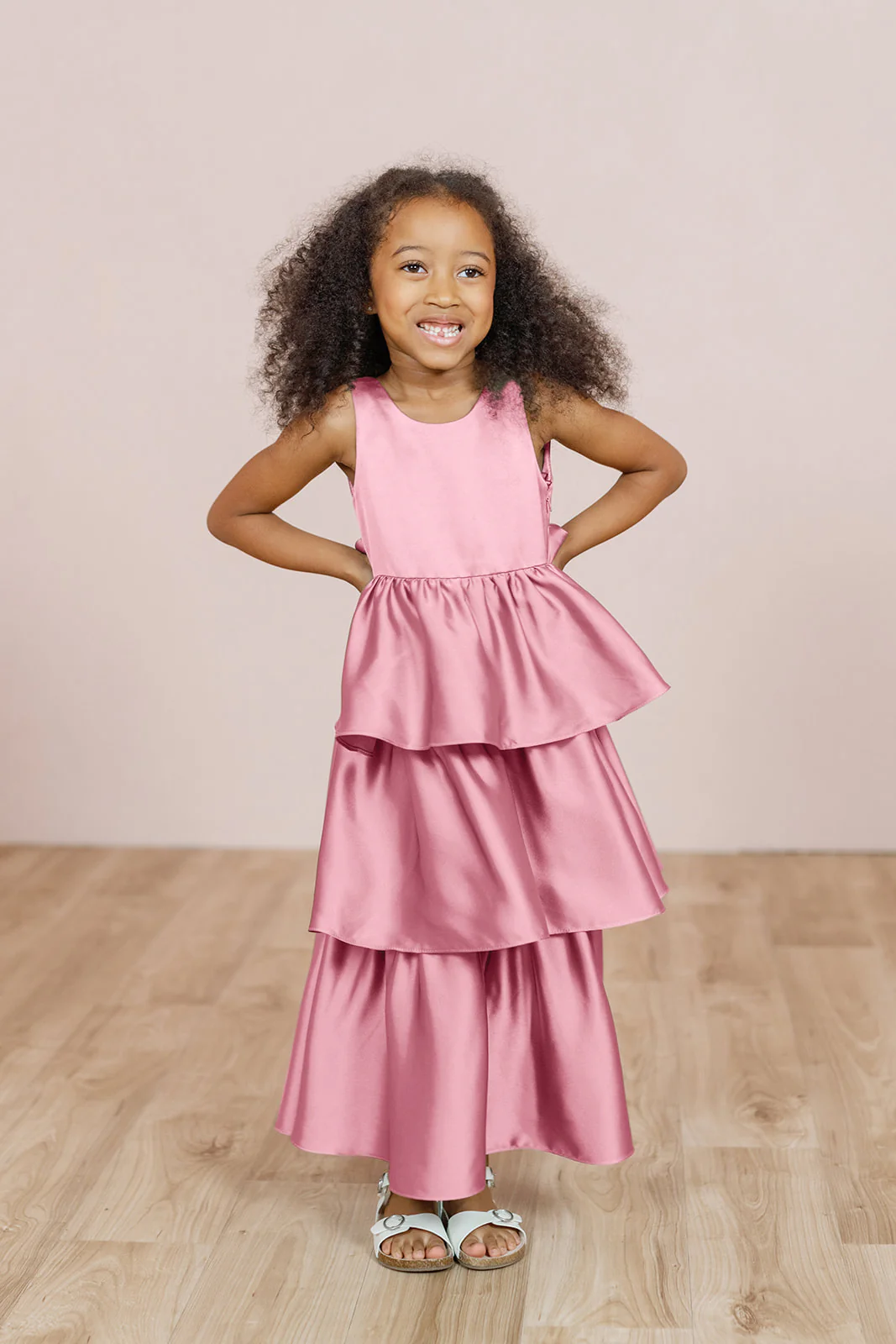 Kids Georgia Satin Dress | Made To Order - Image 39
