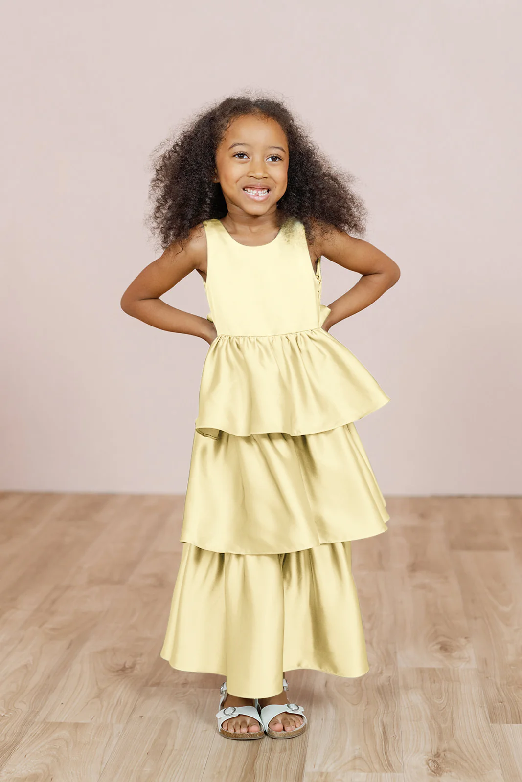 Kids Georgia Satin Dress | Made To Order - Image 43