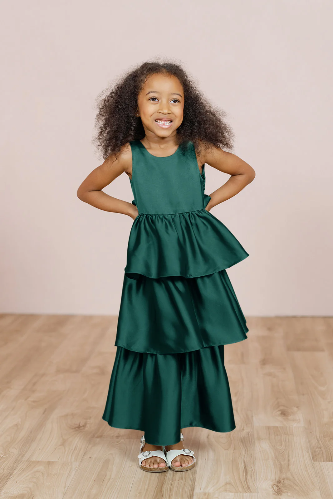 Kids Georgia Satin Dress | Made To Order - Image 46