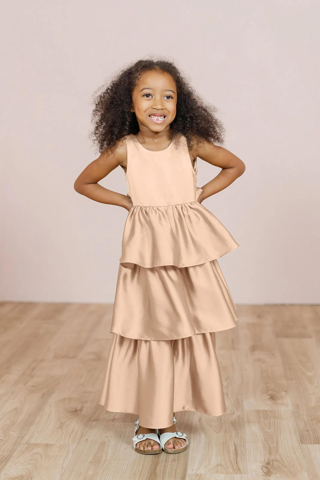 Kids Georgia Satin Dress | Made To Order - Image 47