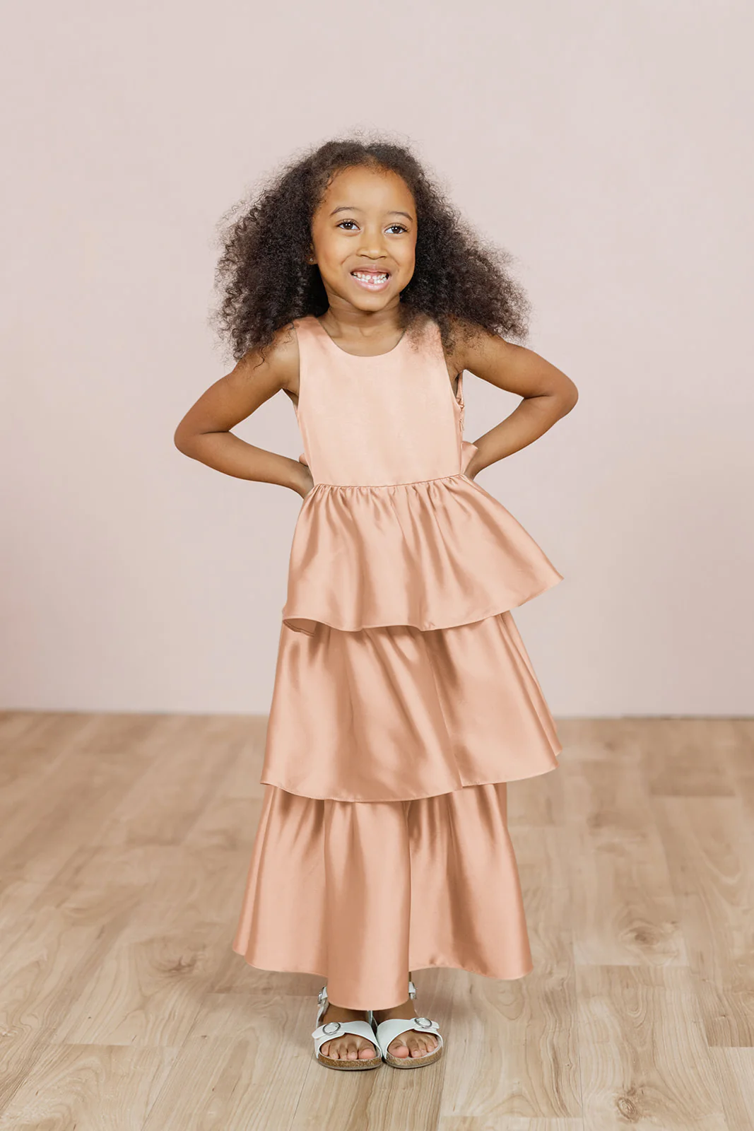 Kids Georgia Satin Dress | Made To Order - Image 53