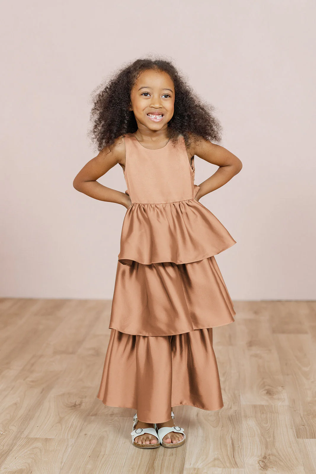 Kids Georgia Satin Dress | Made To Order - Image 55