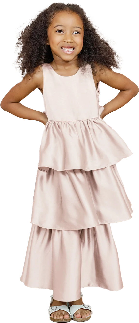 Kids Georgia Satin Dress | Made To Order - Image 61