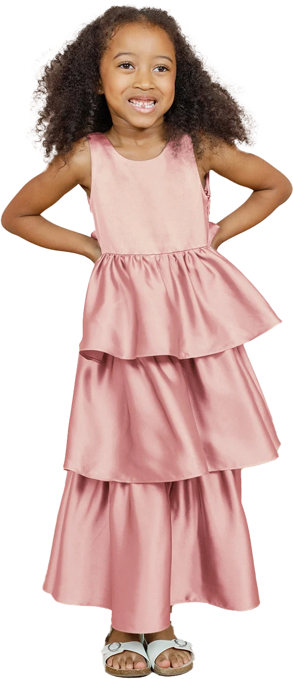 Kids Georgia Satin Dress | Made To Order - Image 62