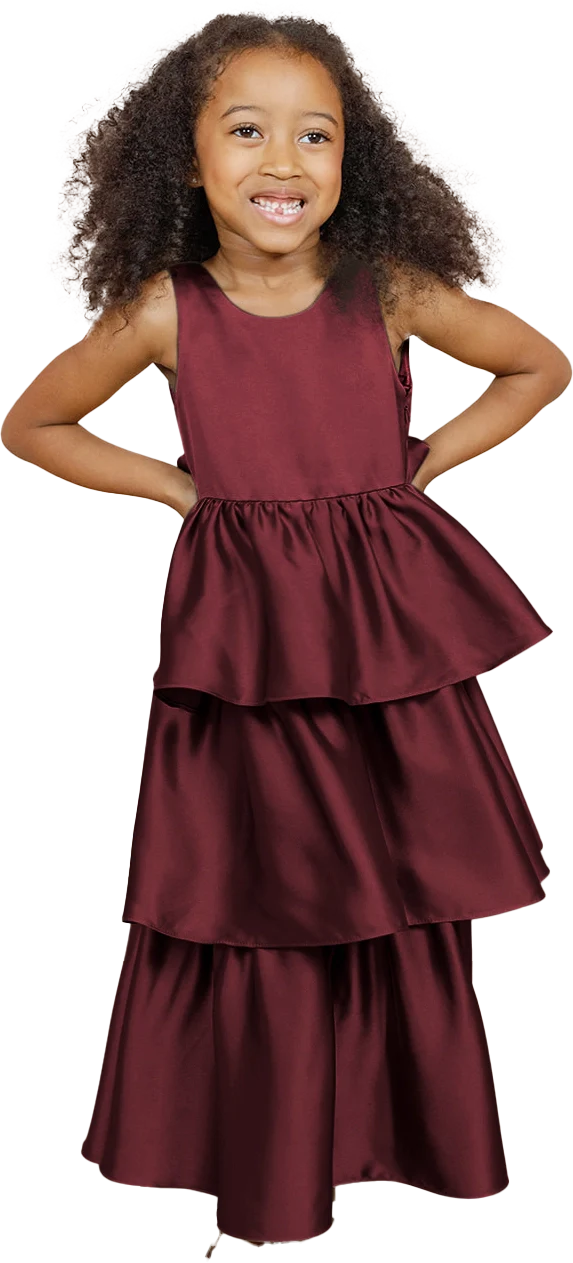 Kids Georgia Satin Dress | Made To Order - Image 63