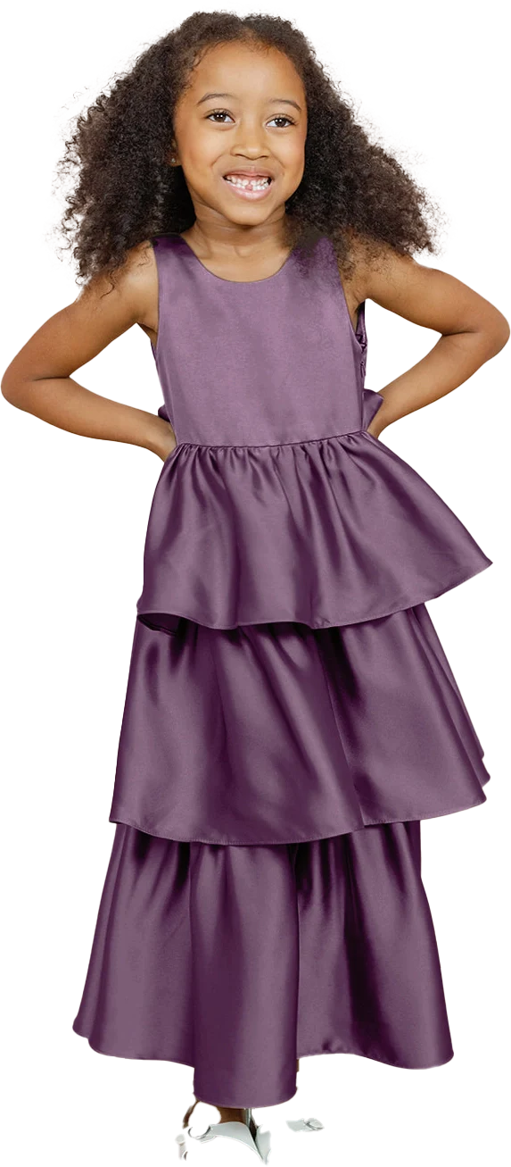 Kids Georgia Satin Dress | Made To Order - Image 69