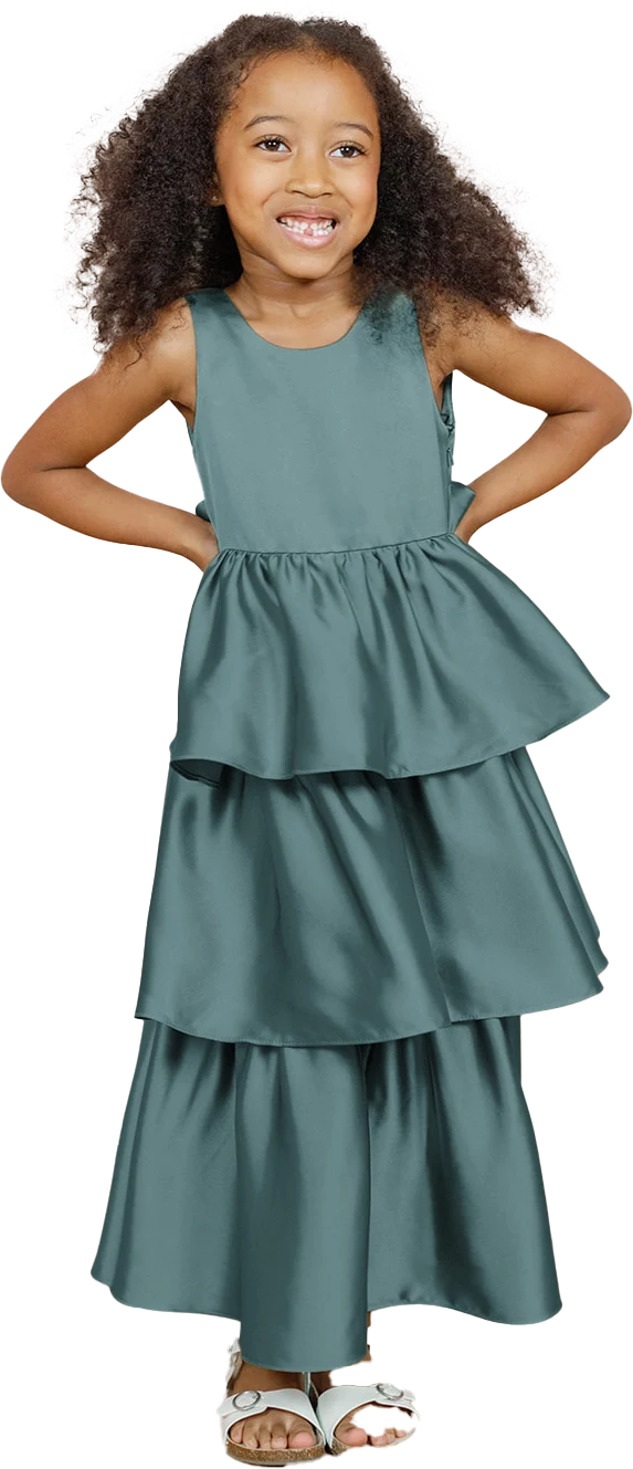 Kids Georgia Satin Dress | Made To Order - Image 72