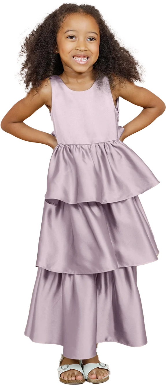 Kids Georgia Satin Dress | Made To Order - Image 82