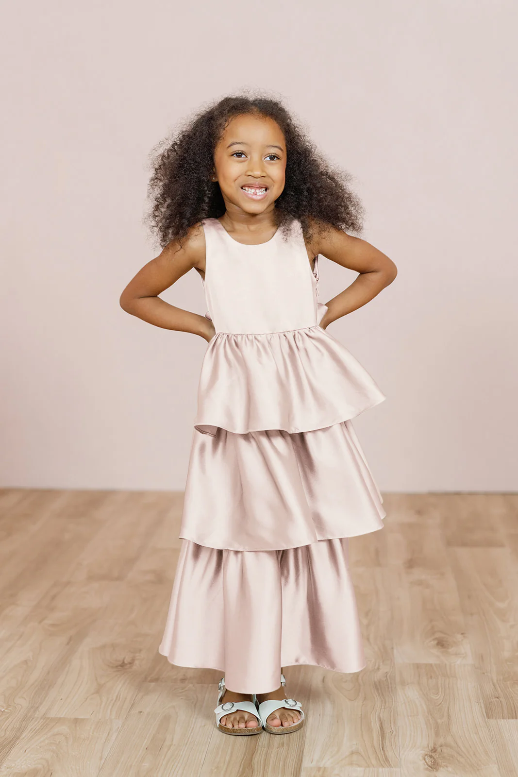 Kids Georgia Satin Dress | Made To Order - Image 9