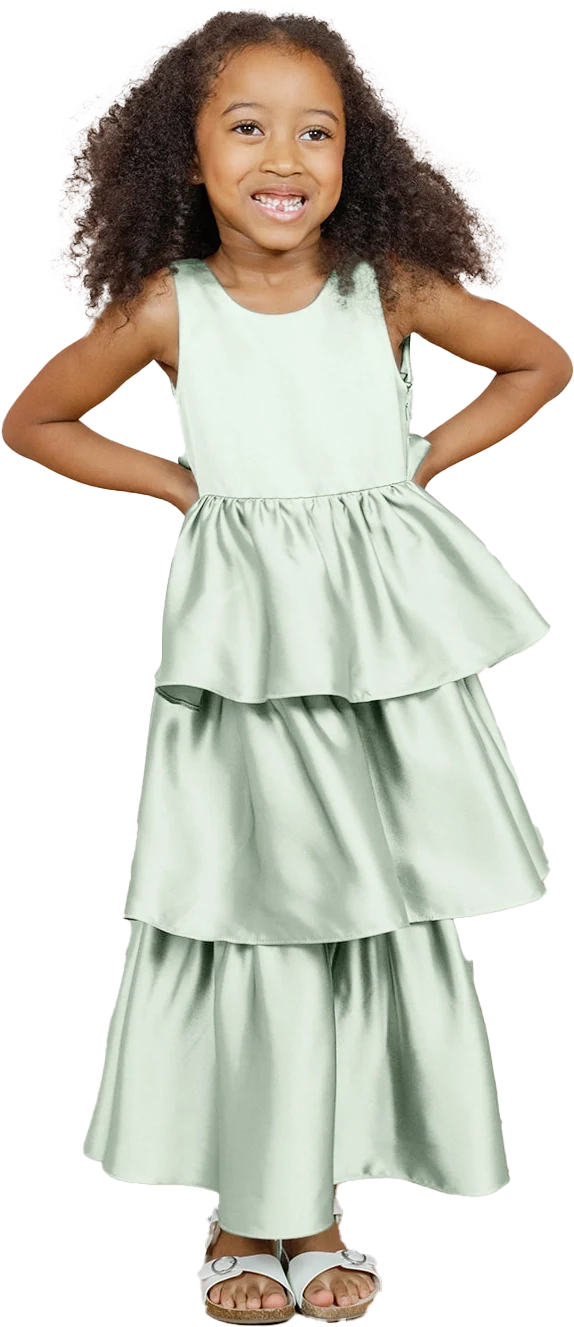 Kids Georgia Satin Dress | Made To Order - Image 91