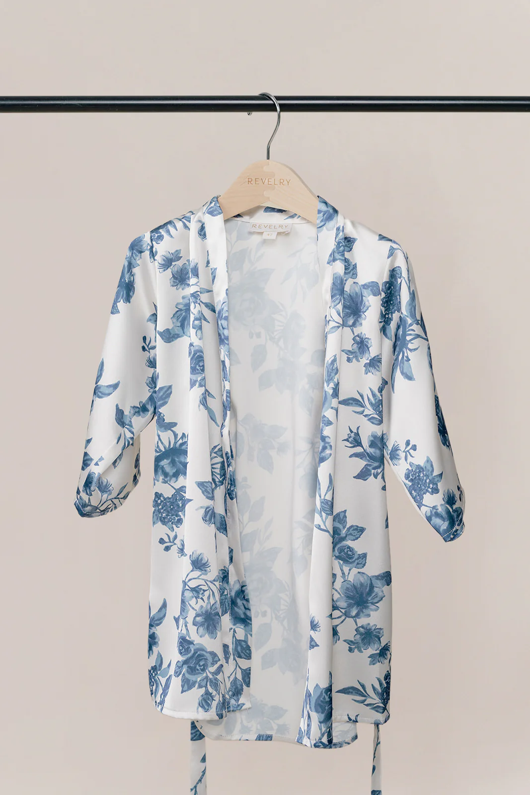 Kids Getting Ready Satin Floral Print Robe | Made To Order - Image 5