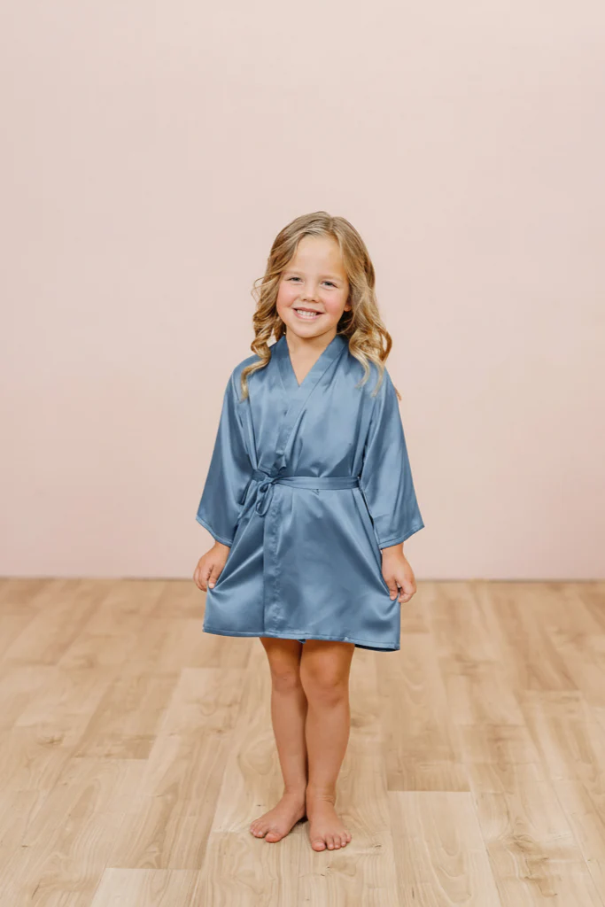 Kids Getting Ready Satin Robe | Made To Order - Image 47