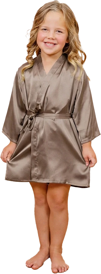 Kids Getting Ready Satin Robe | Made To Order - Image 50