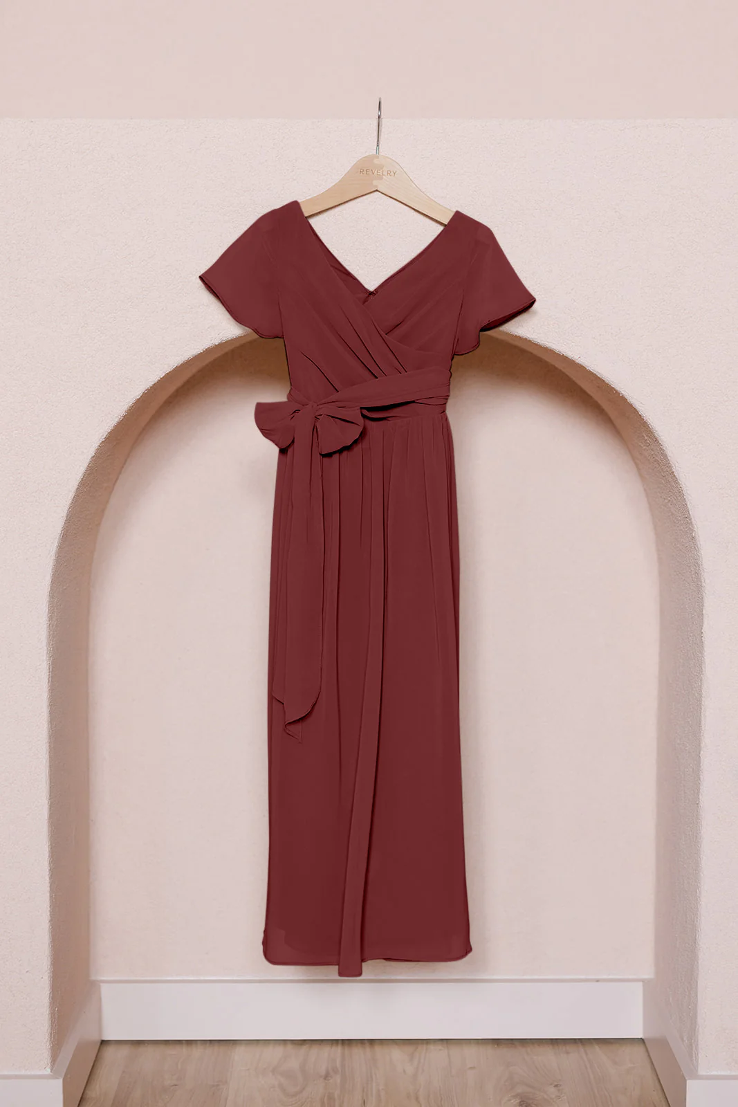 Kids Harper Chiffon Faux Wrap Dress | Made To Order - Image 12