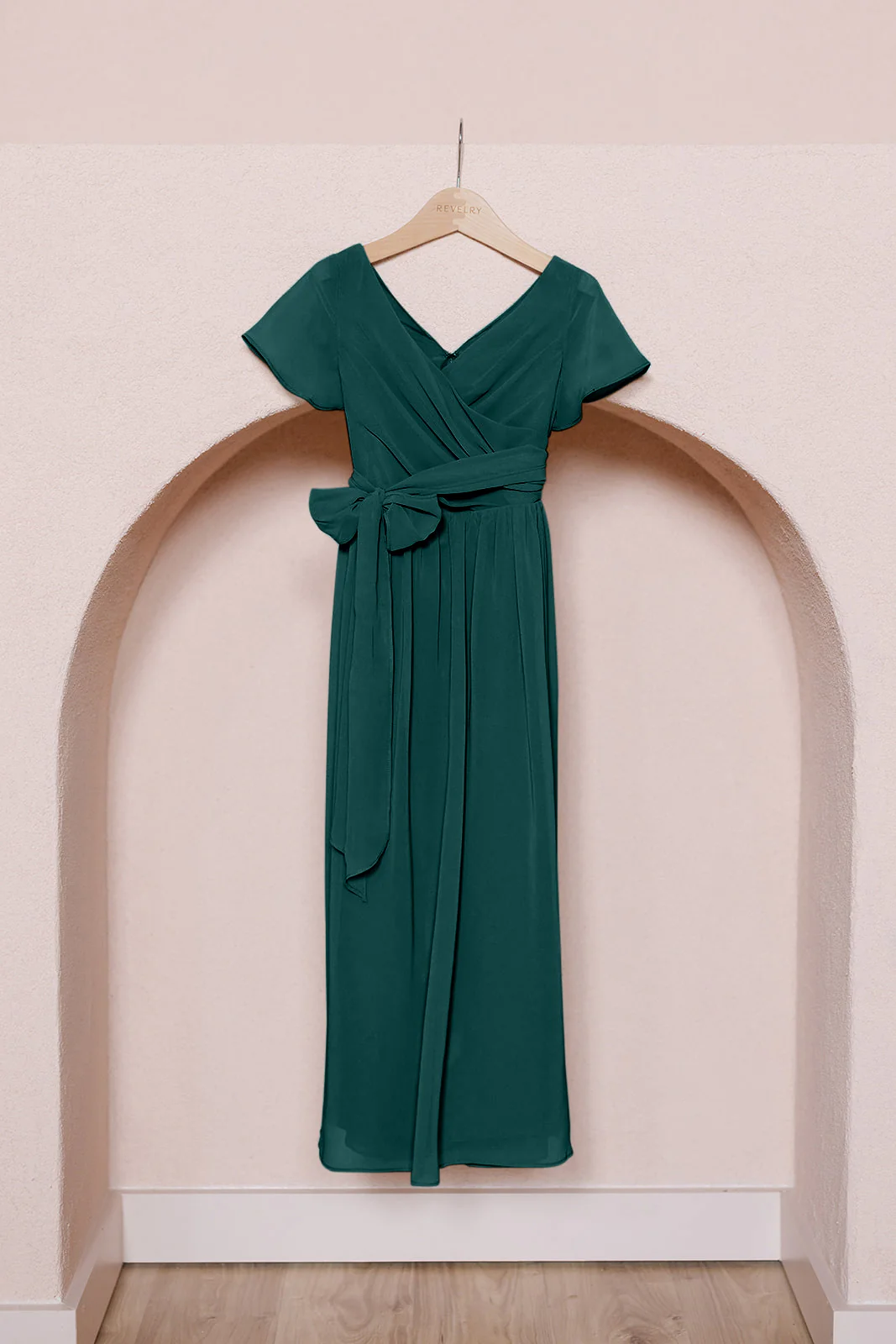 Kids Harper Chiffon Faux Wrap Dress | Made To Order - Image 14