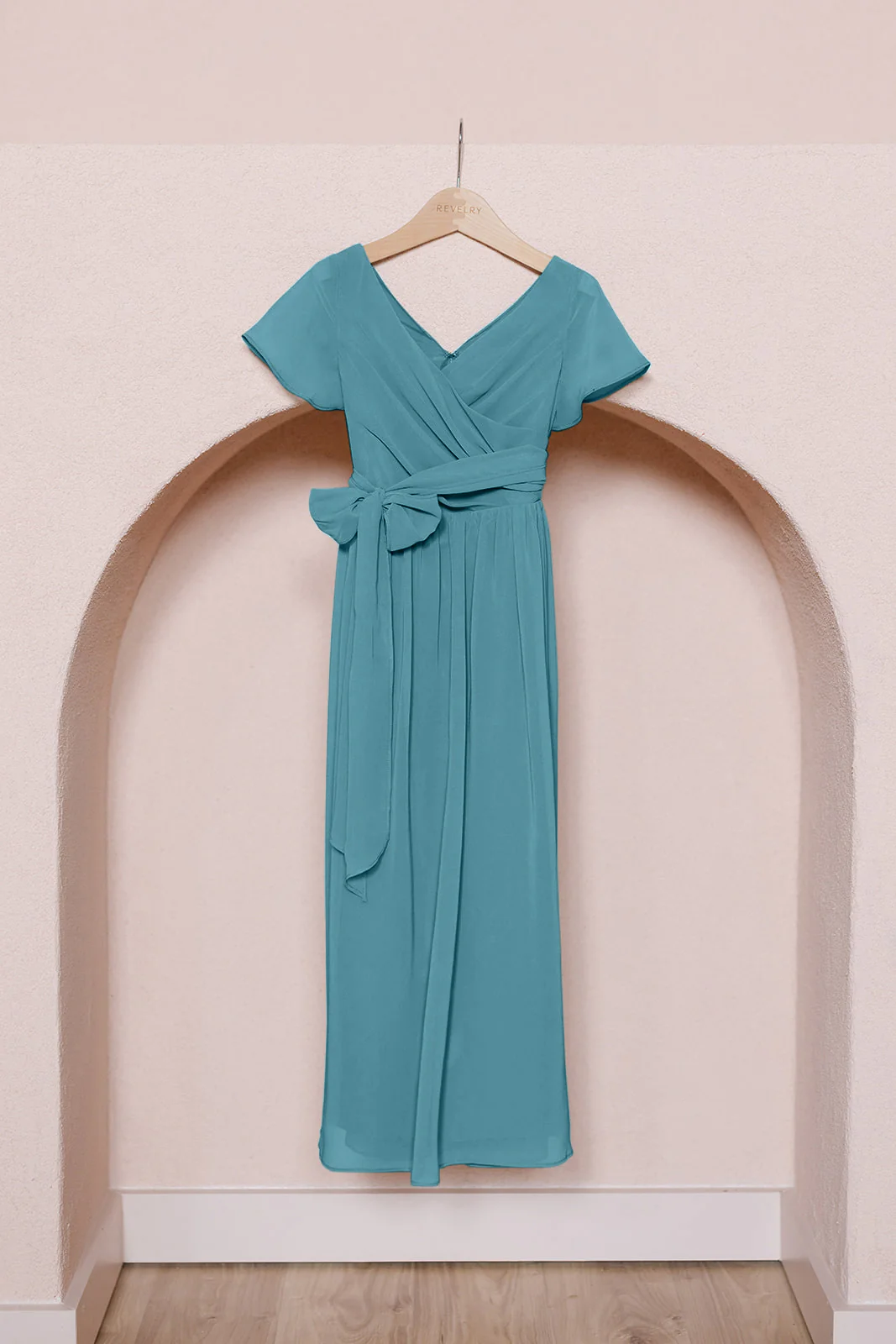 Kids Harper Chiffon Faux Wrap Dress | Made To Order - Image 16