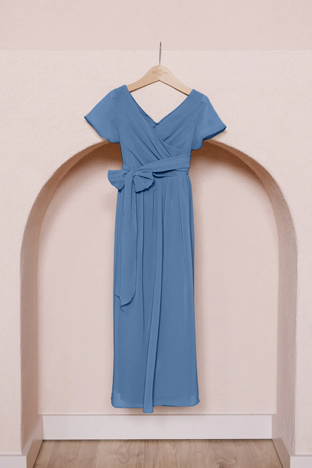 Kids Harper Chiffon Faux Wrap Dress | Made To Order - Image 19