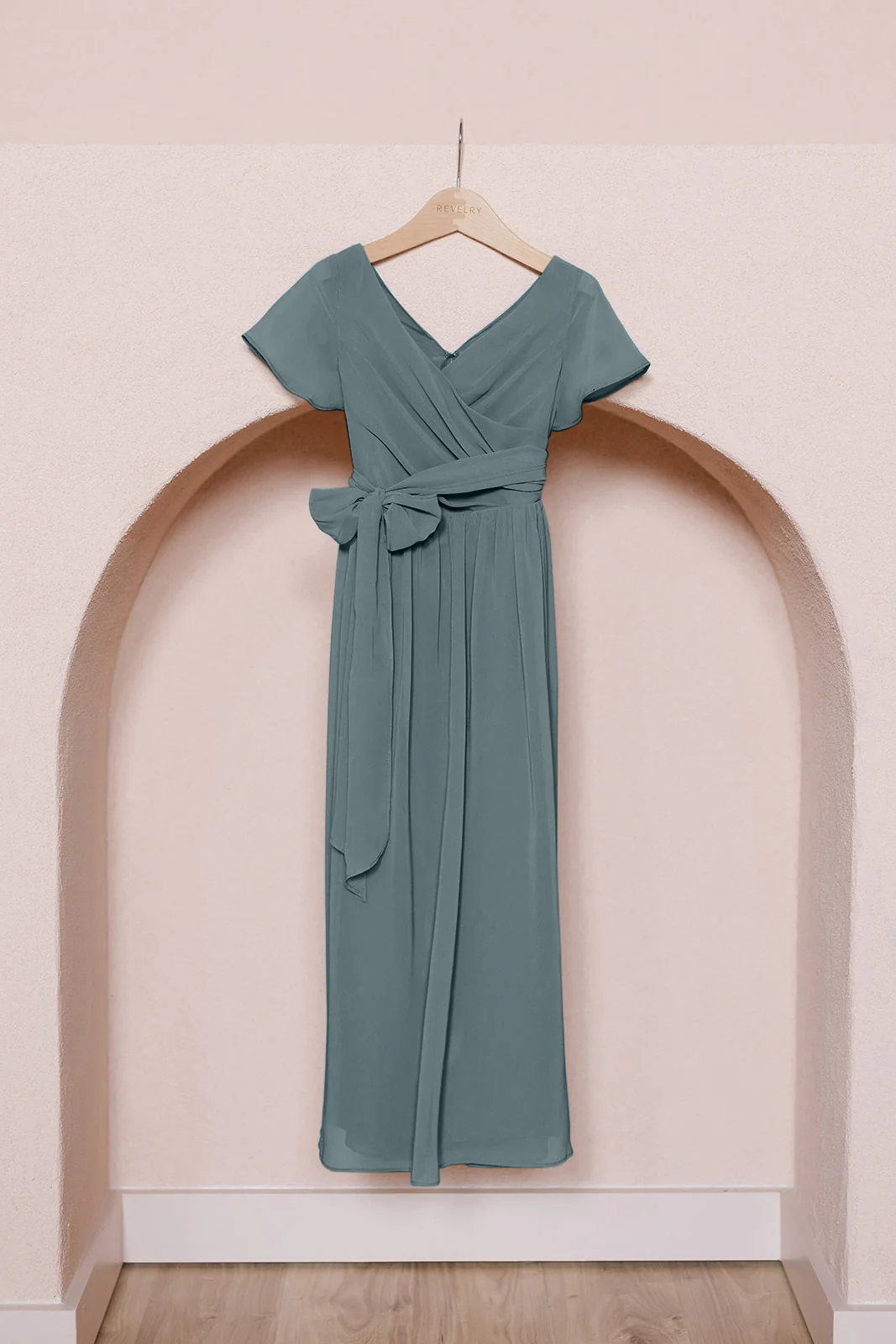 Kids Harper Chiffon Faux Wrap Dress | Made To Order - Image 21