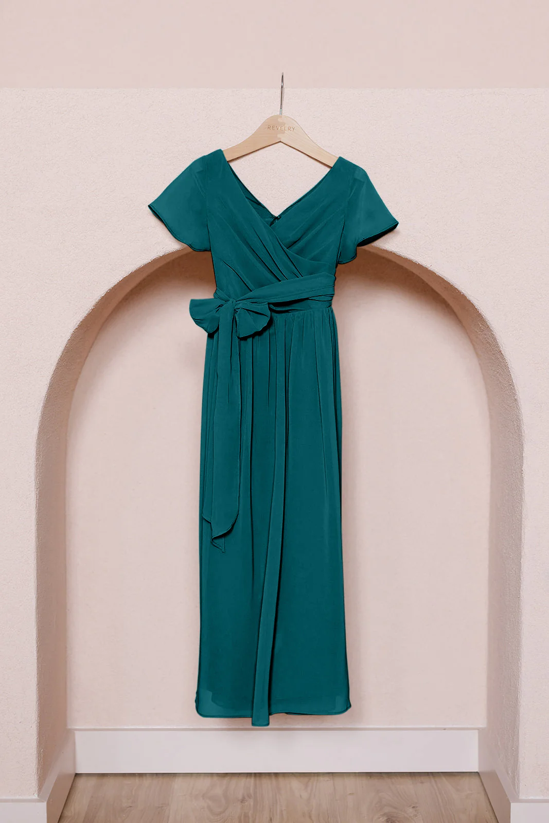 Kids Harper Chiffon Faux Wrap Dress | Made To Order - Image 24