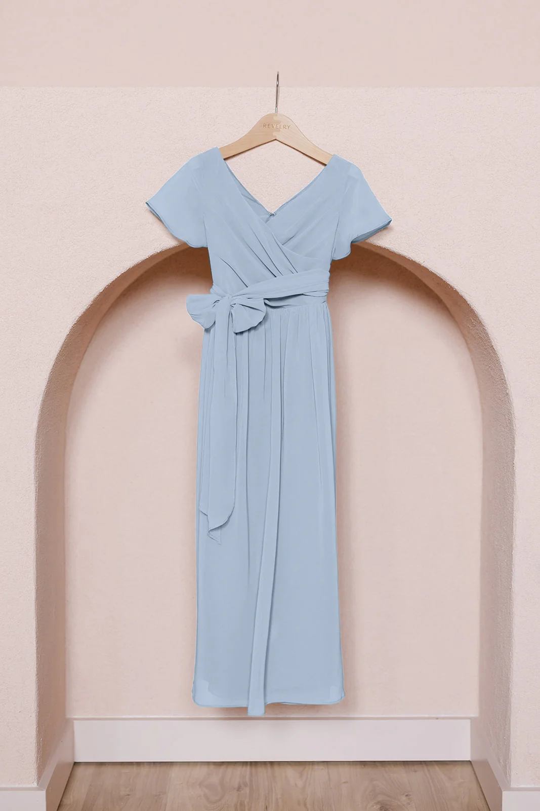 Kids Harper Chiffon Faux Wrap Dress | Made To Order - Image 28