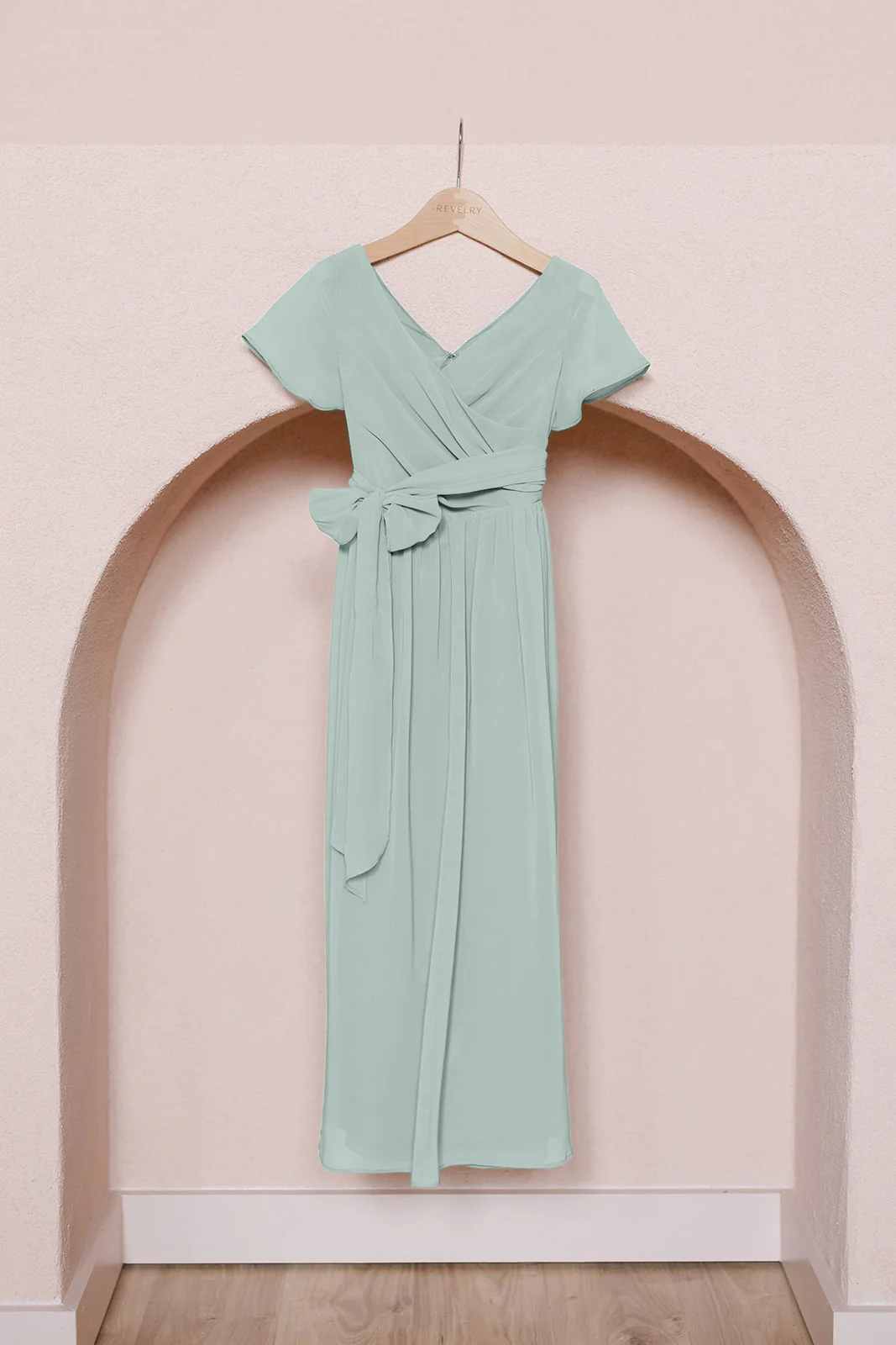 Kids Harper Chiffon Faux Wrap Dress | Made To Order - Image 32