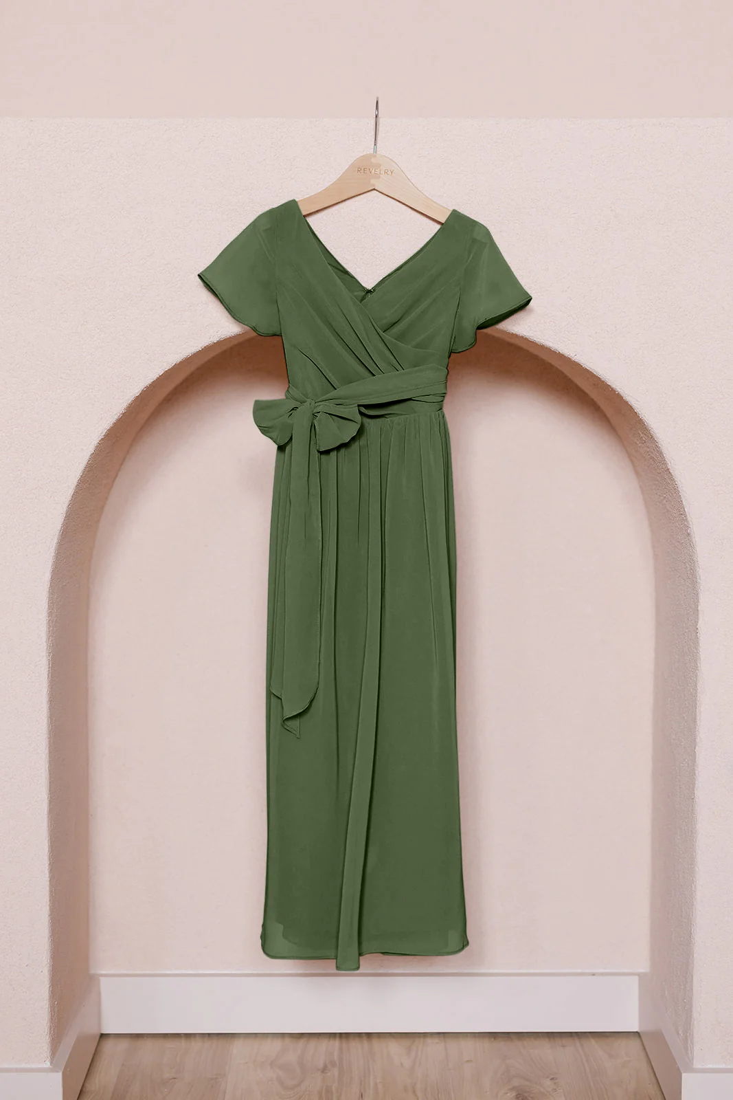 Kids Harper Chiffon Faux Wrap Dress | Made To Order - Image 34