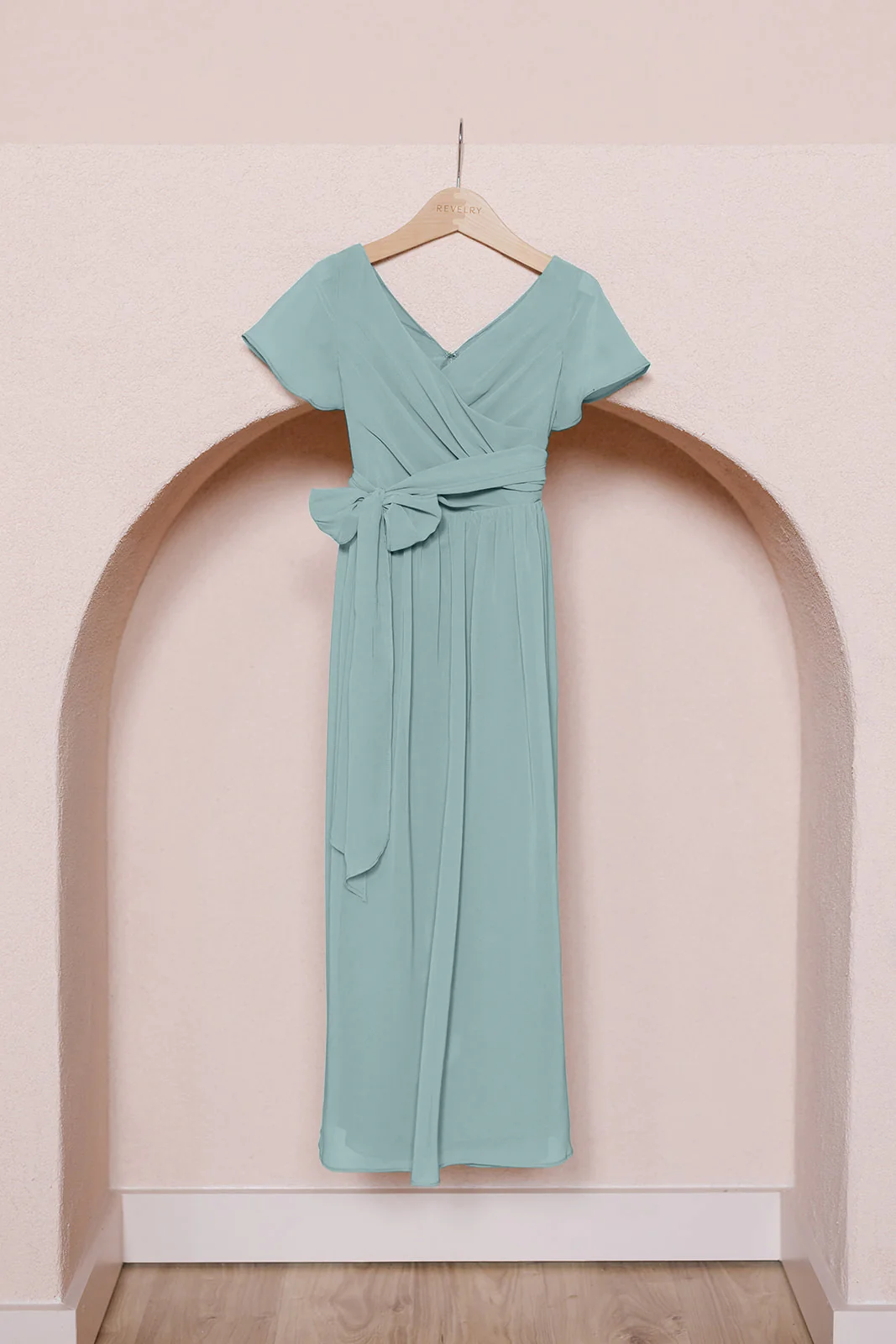 Kids Harper Chiffon Faux Wrap Dress | Made To Order - Image 35