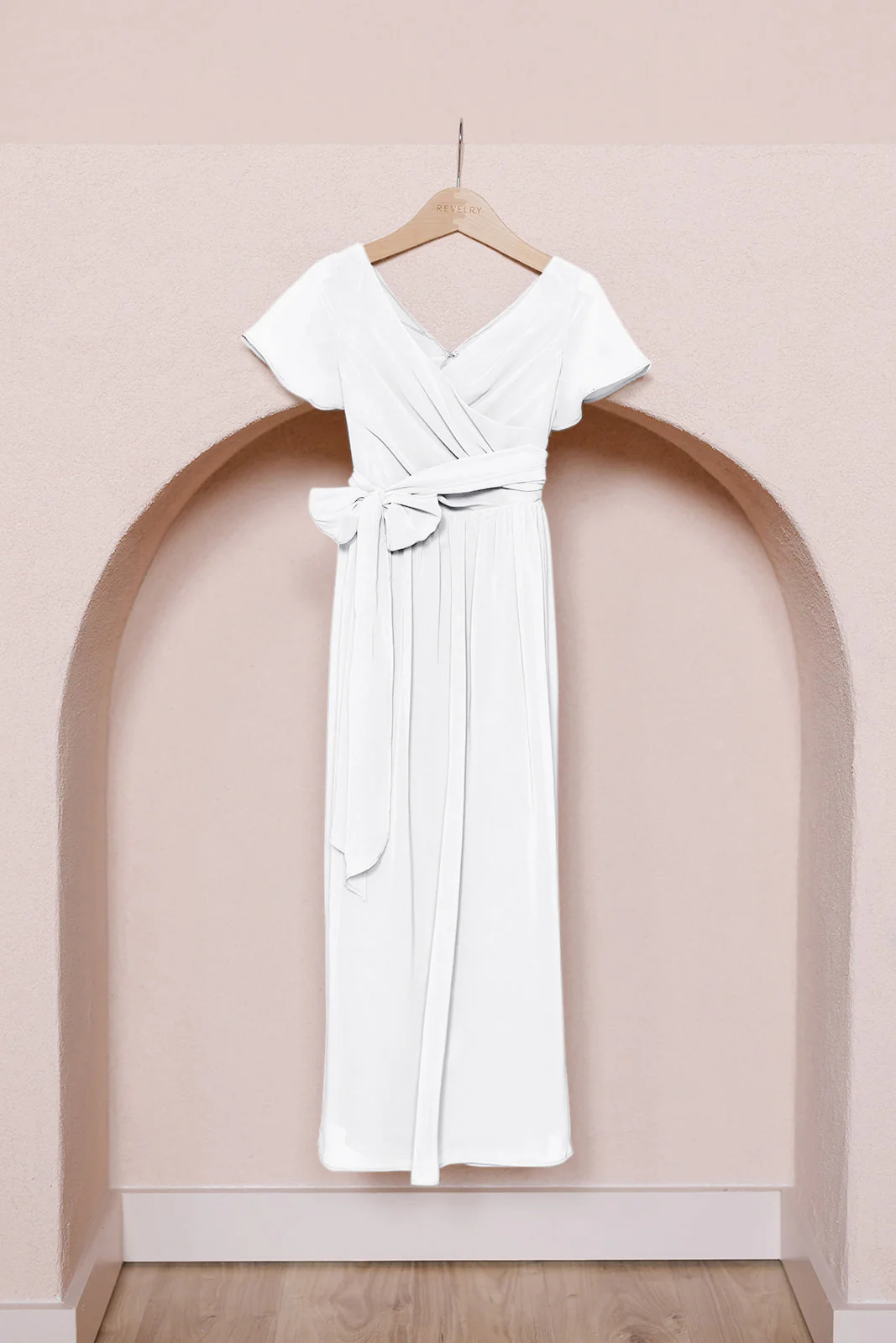 Kids Harper Chiffon Faux Wrap Dress | Made To Order - Image 45