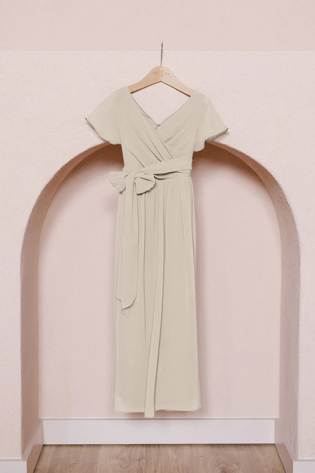 Kids Harper Chiffon Faux Wrap Dress | Made To Order - Image 50