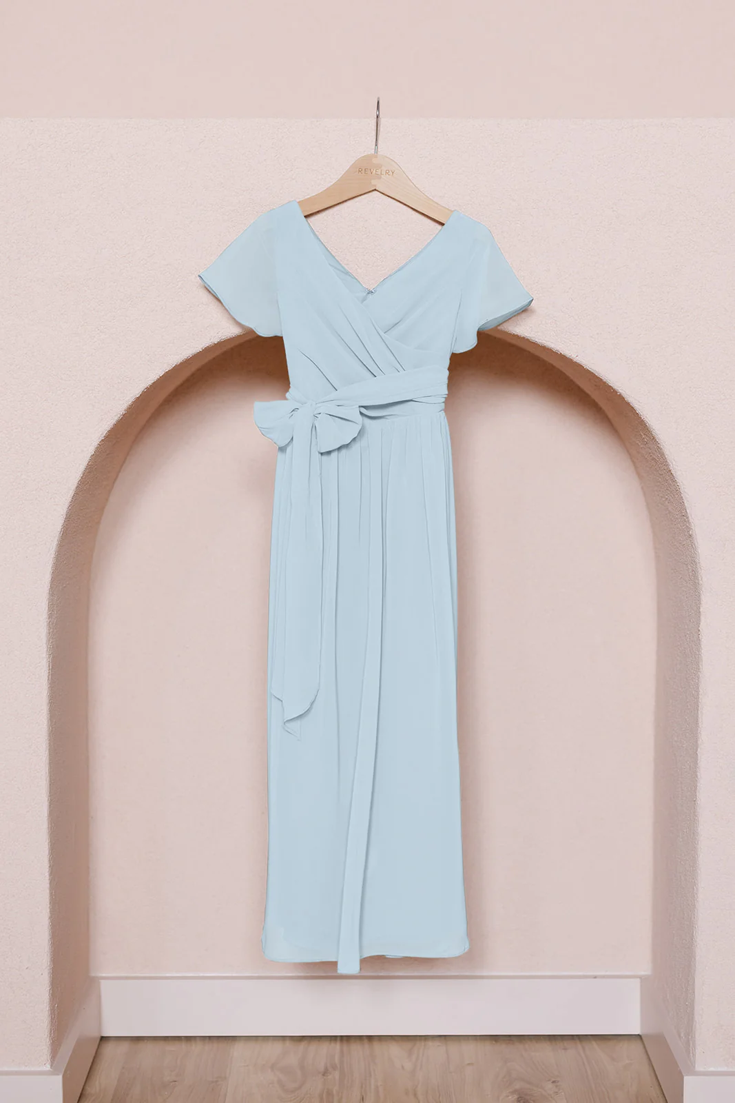 Kids Harper Chiffon Faux Wrap Dress | Made To Order - Image 52