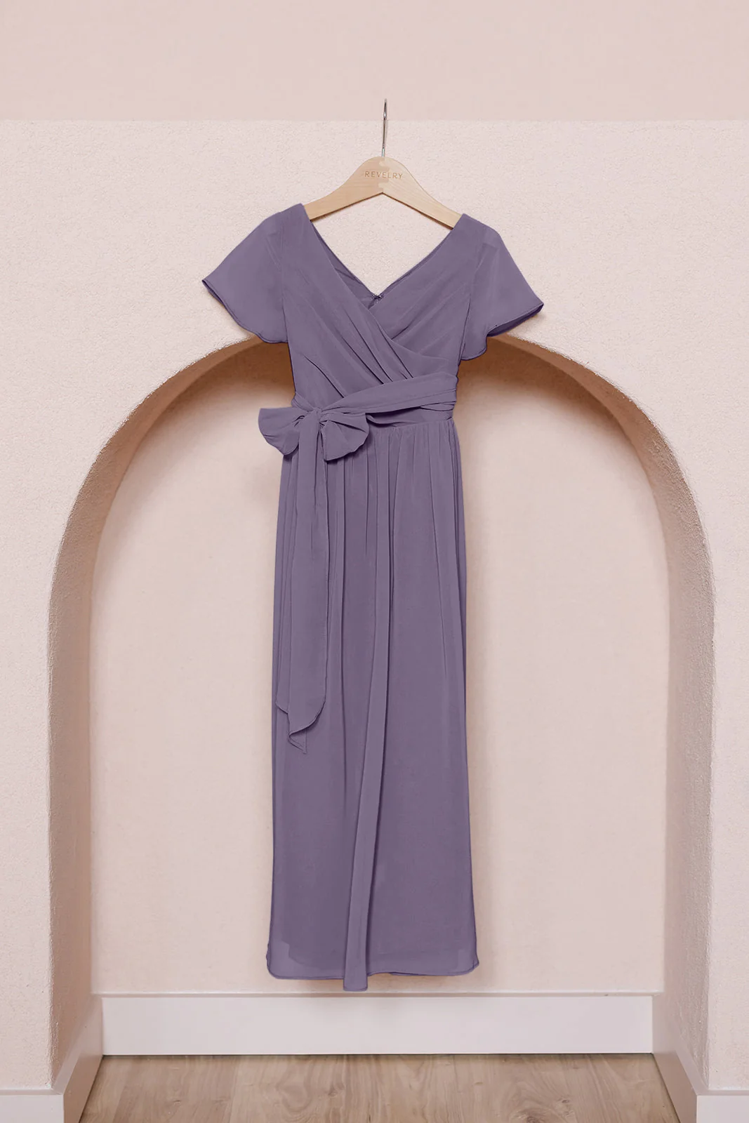 Kids Harper Chiffon Faux Wrap Dress | Made To Order - Image 54