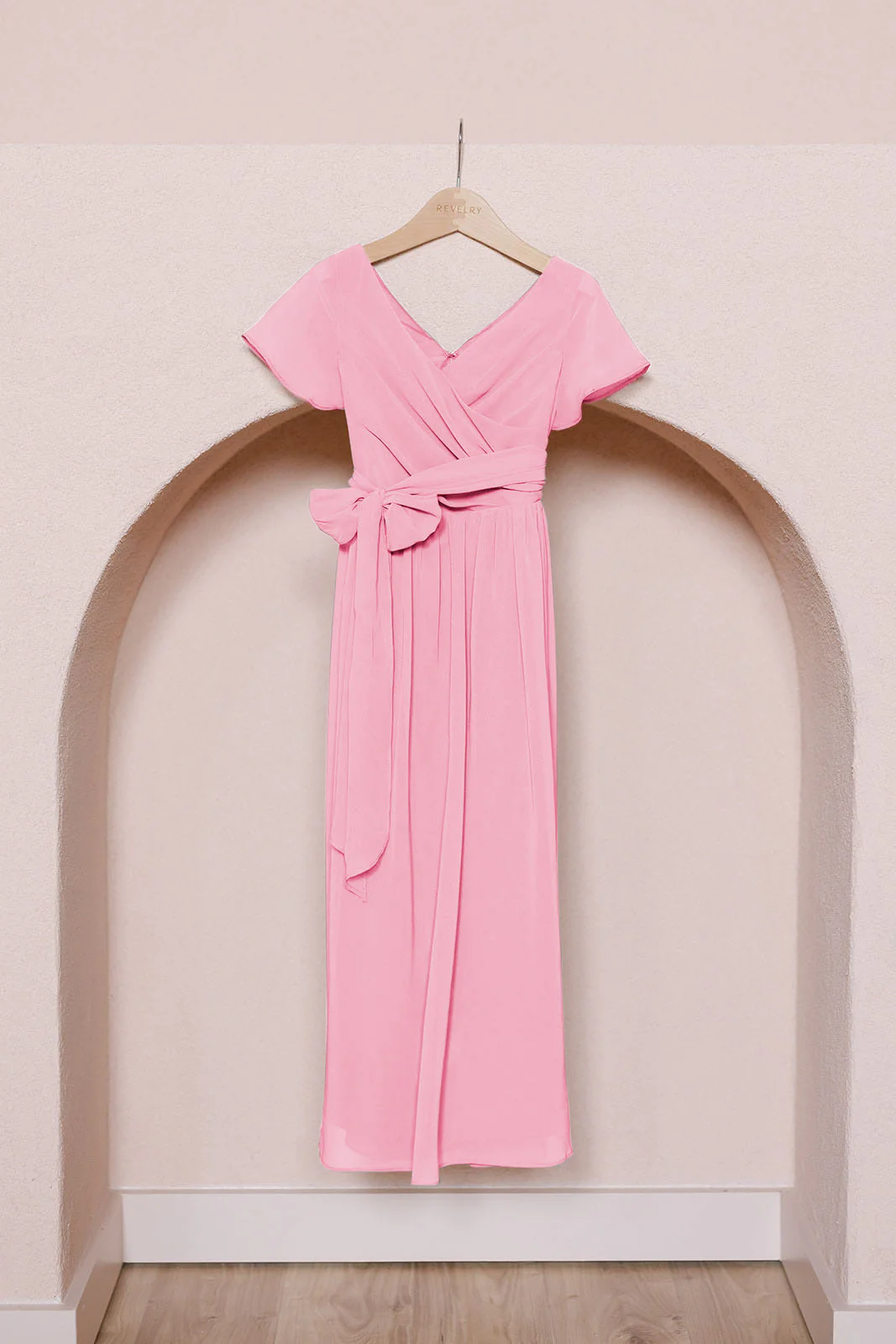 Kids Harper Chiffon Faux Wrap Dress | Made To Order - Image 62