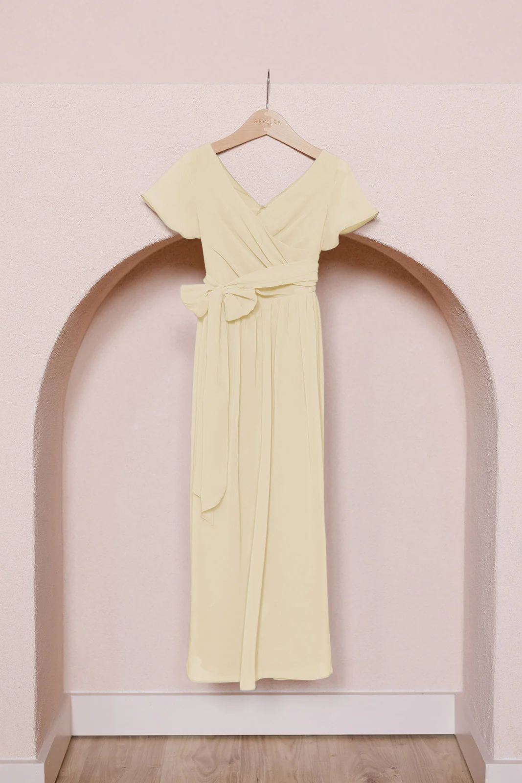 Kids Harper Chiffon Faux Wrap Dress | Made To Order - Image 69