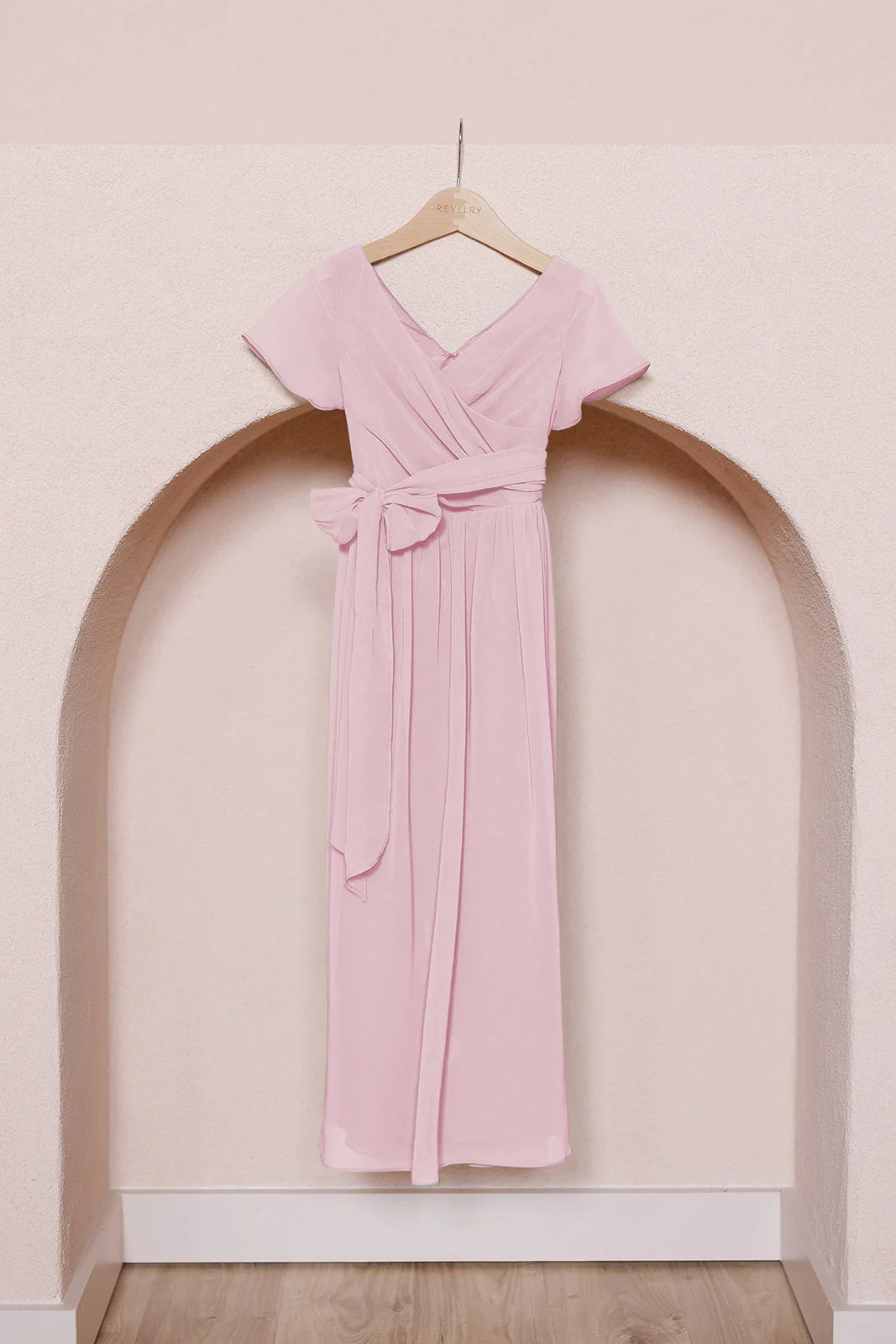 Kids Harper Chiffon Faux Wrap Dress | Made To Order - Image 71