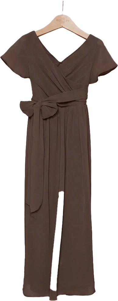 Kids Harper Chiffon Faux Wrap Dress | Made To Order - Image 76