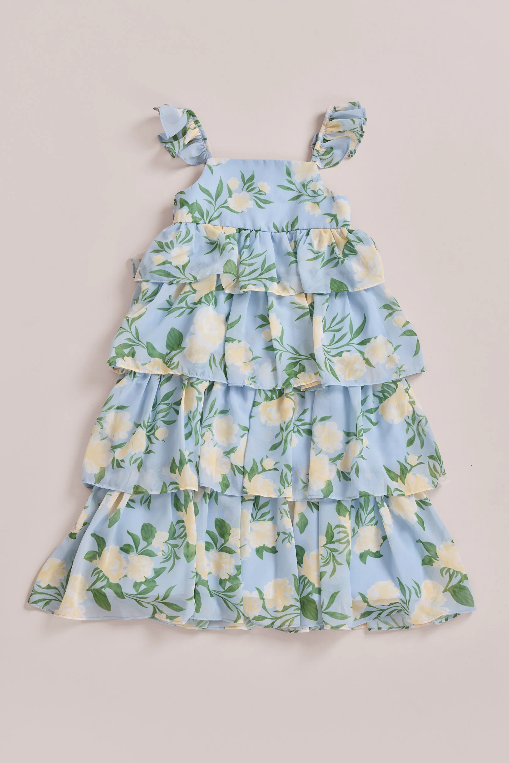 Kids Poppy Chiffon Floral Print Dress | Made To Order - Image 11