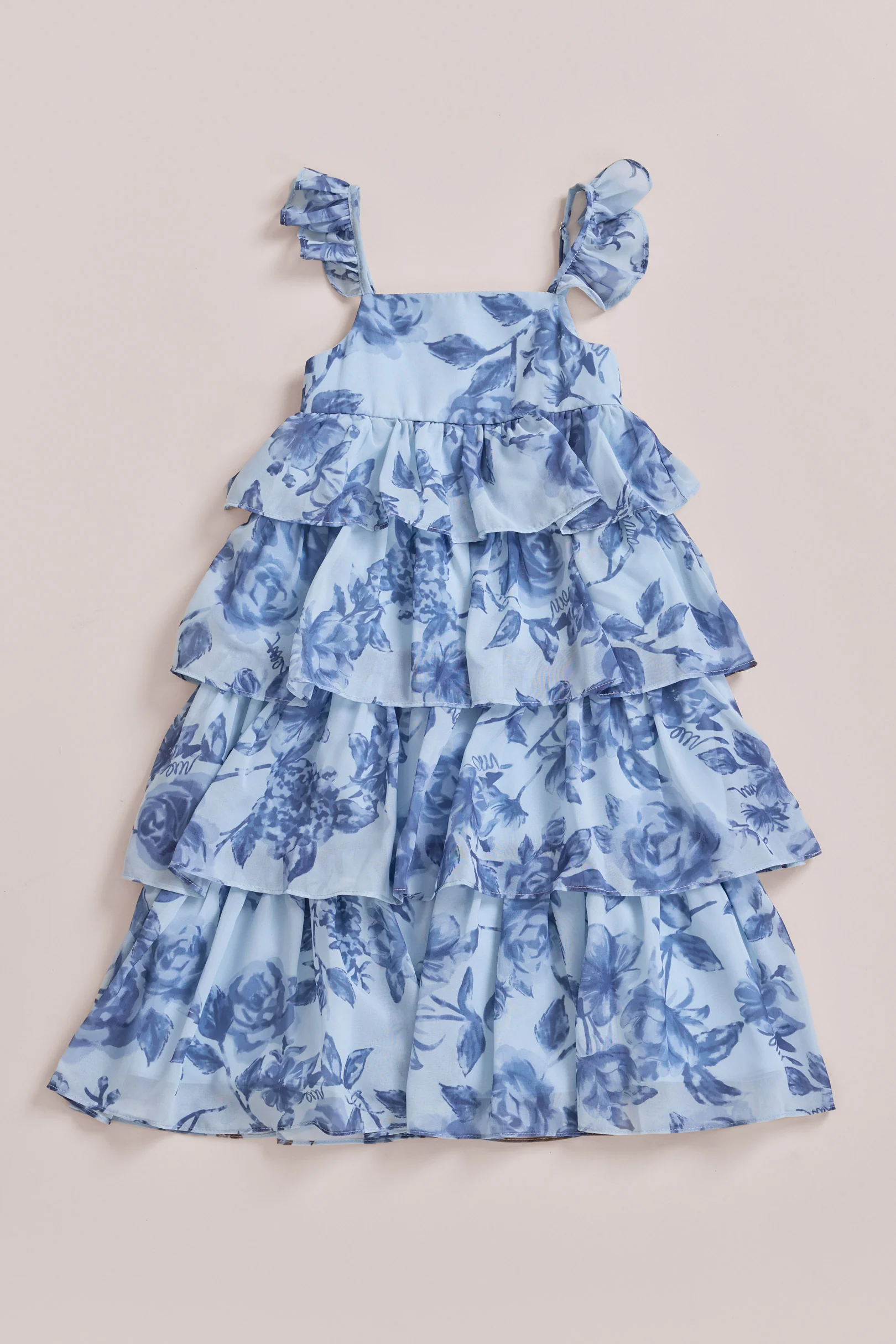Kids Poppy Chiffon Floral Print Dress | Made To Order - Image 12