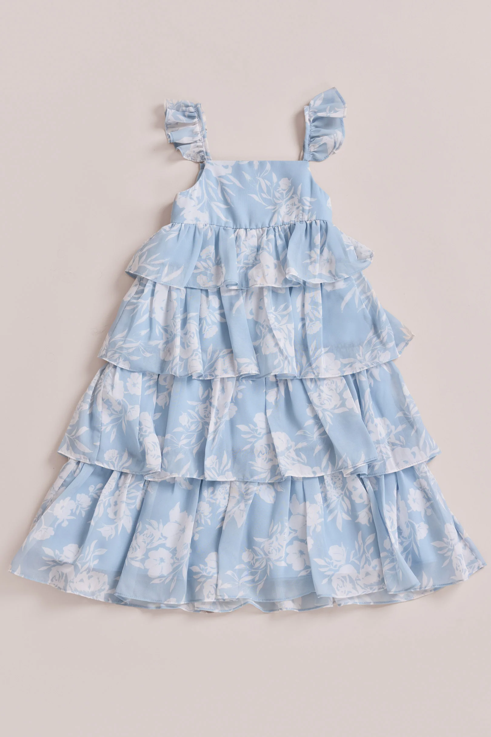 Kids Poppy Chiffon Floral Print Dress | Made To Order - Image 13