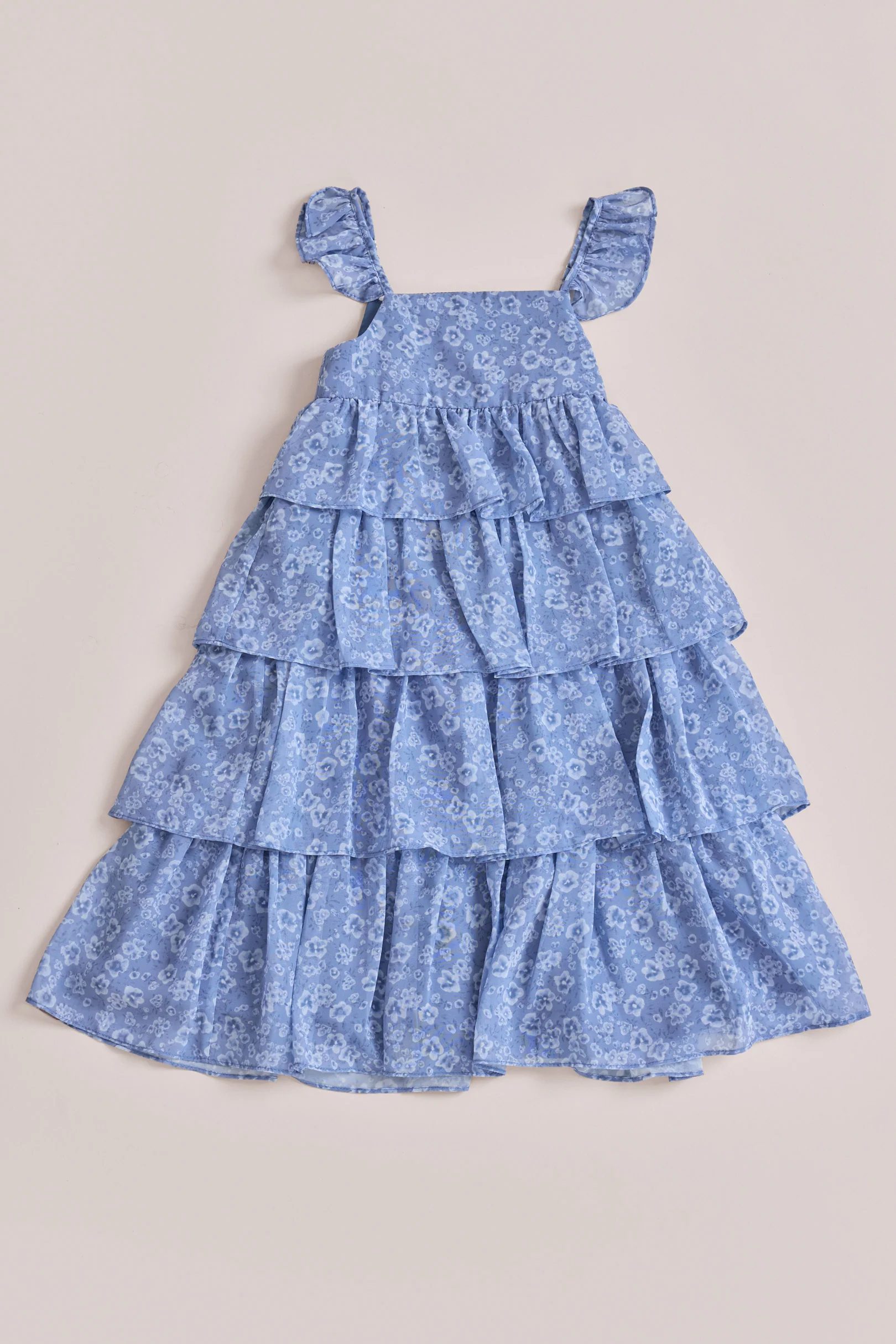 Kids Poppy Chiffon Floral Print Dress | Made To Order - Image 22