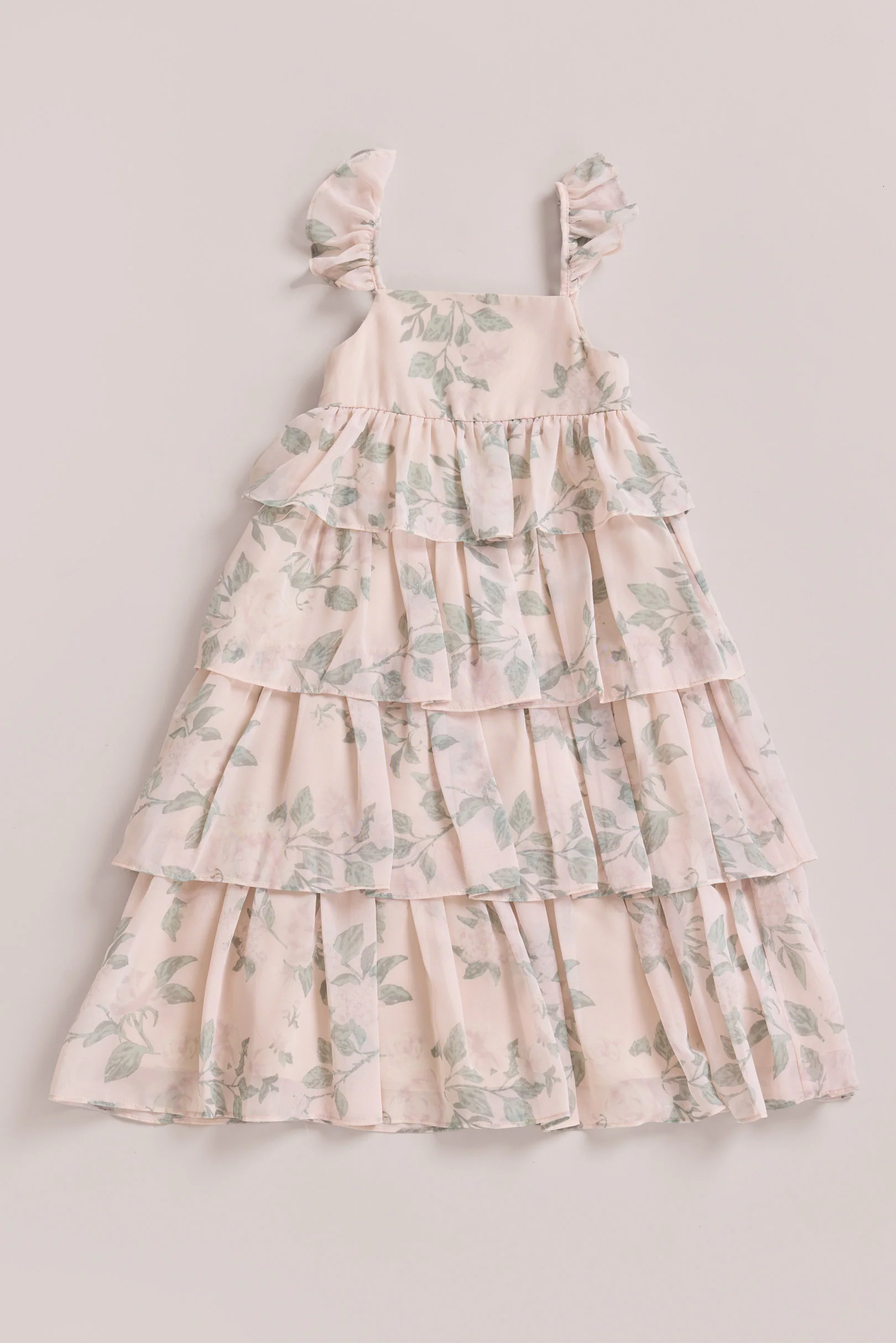 Kids Poppy Chiffon Floral Print Dress | Made To Order - Image 24