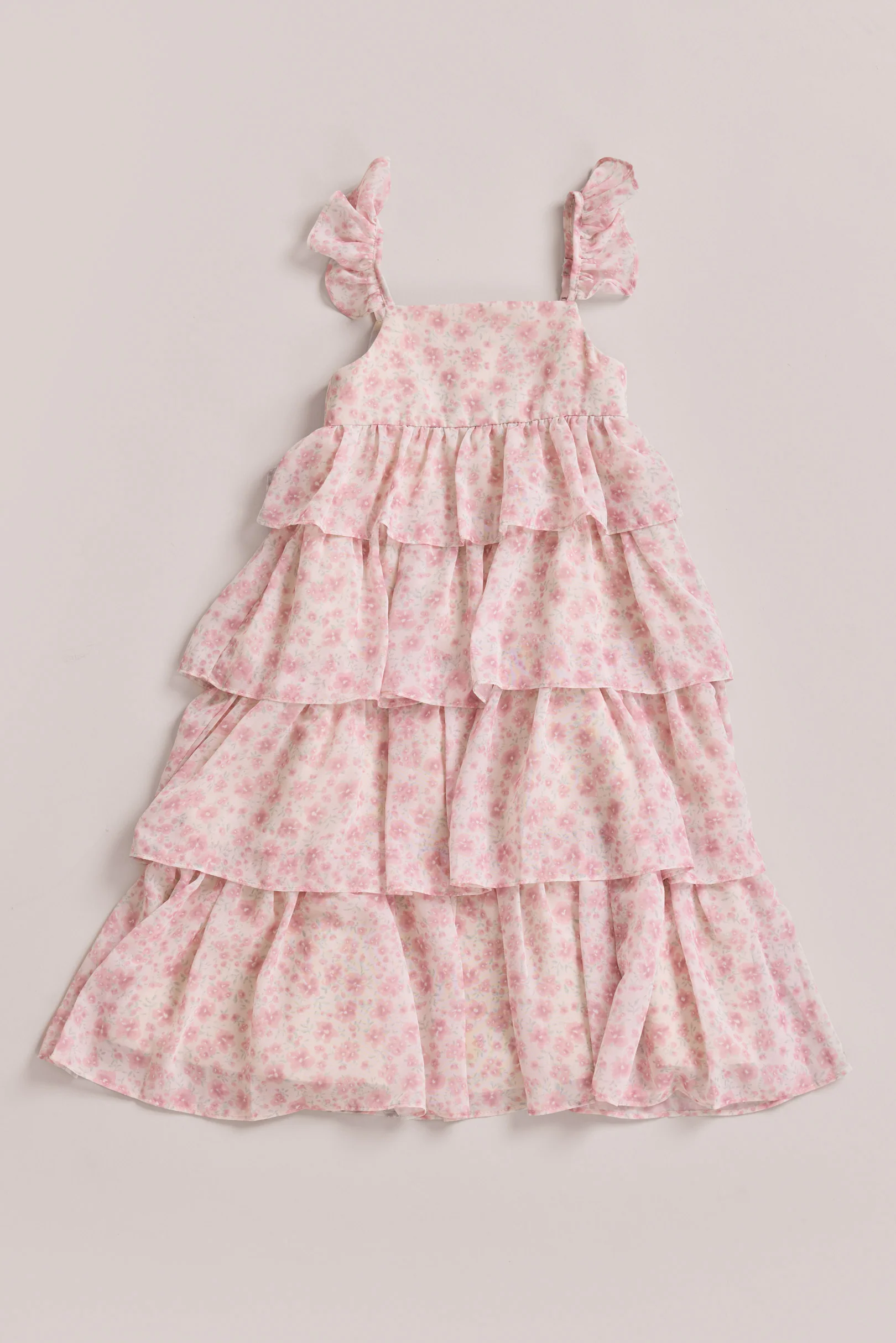 Kids Poppy Chiffon Floral Print Dress | Made To Order - Image 25
