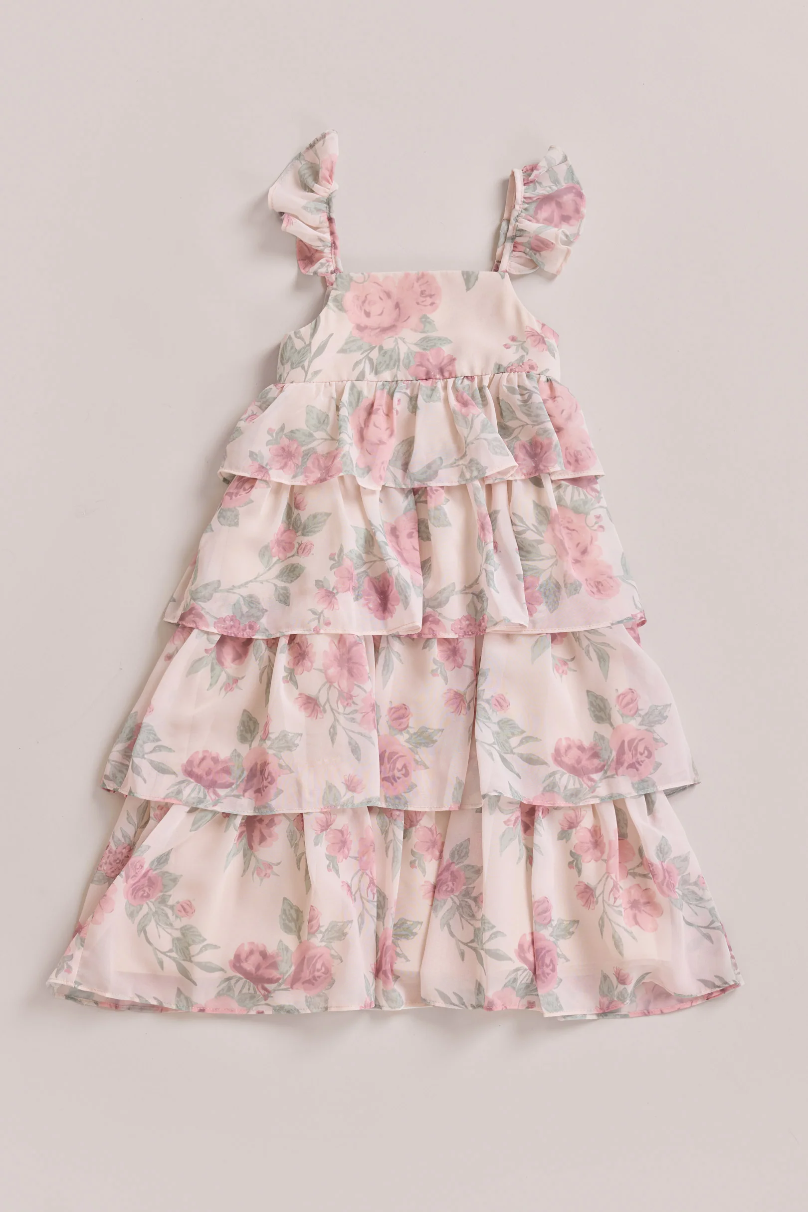 Kids Poppy Chiffon Floral Print Dress | Made To Order - Image 26