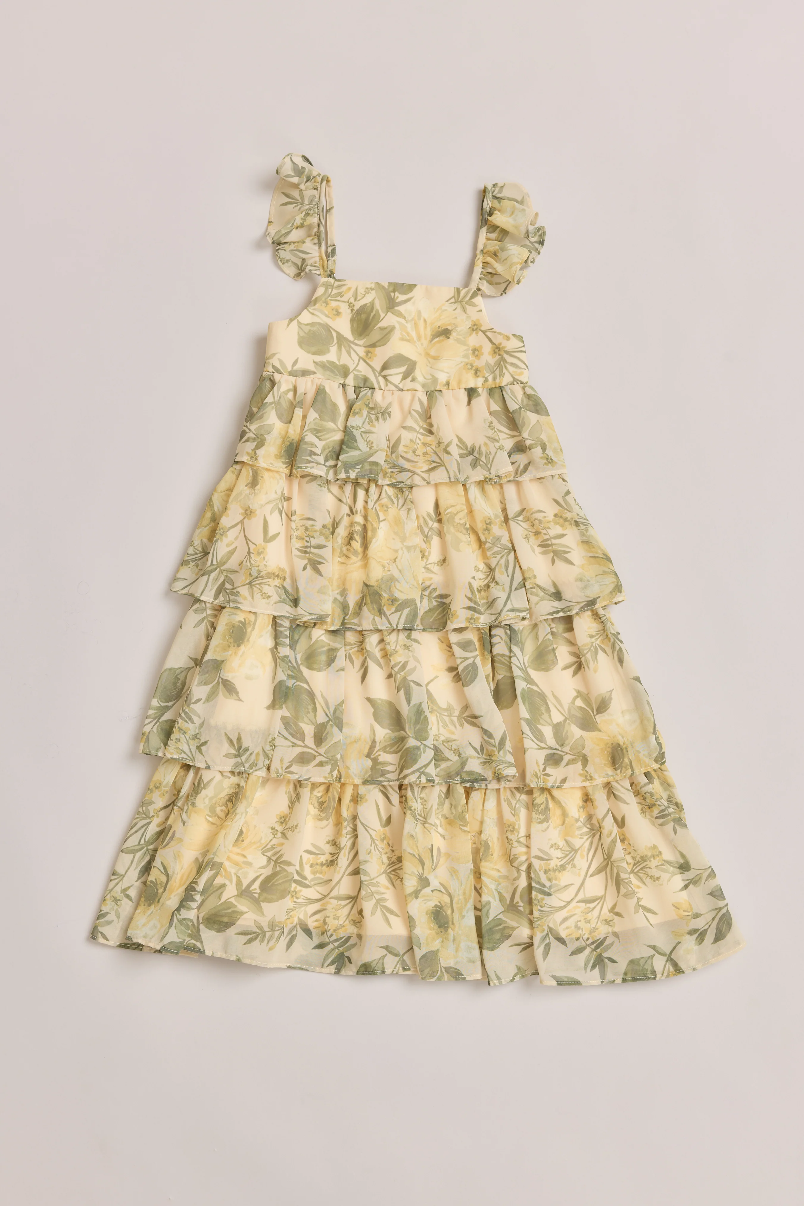 Kids Poppy Chiffon Floral Print Dress | Made To Order - Image 33
