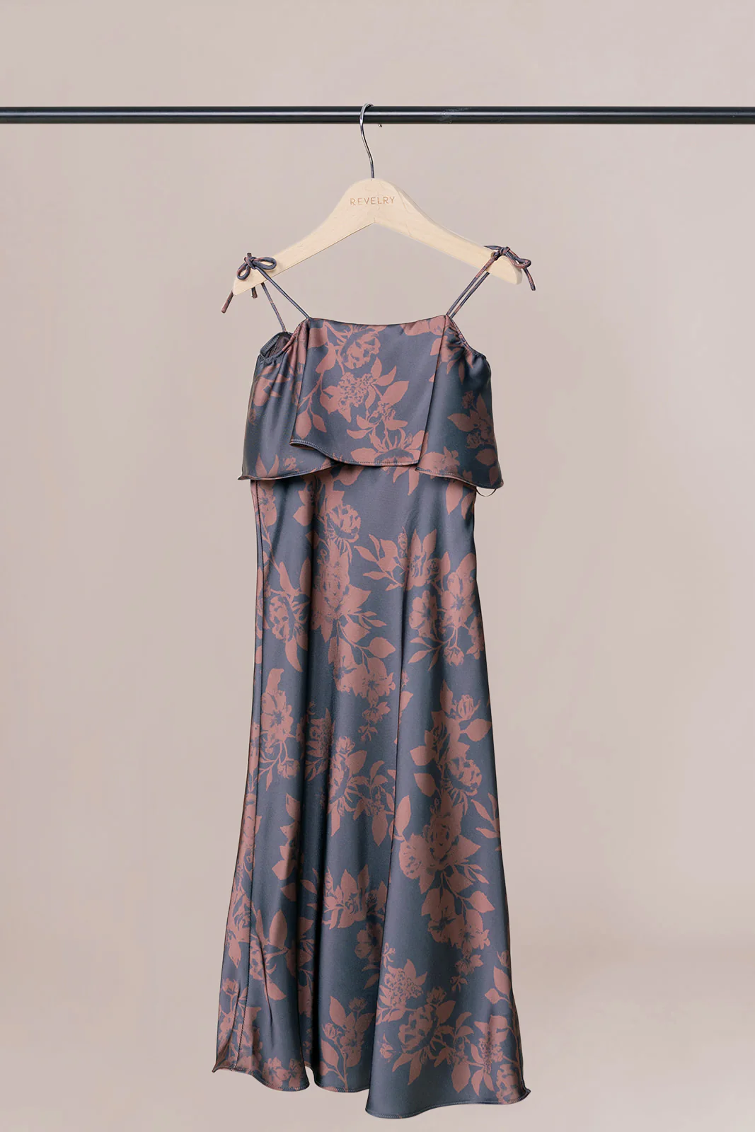 Kids Riley Convertible Satin Floral Print Dress | Made To Order - Image 10